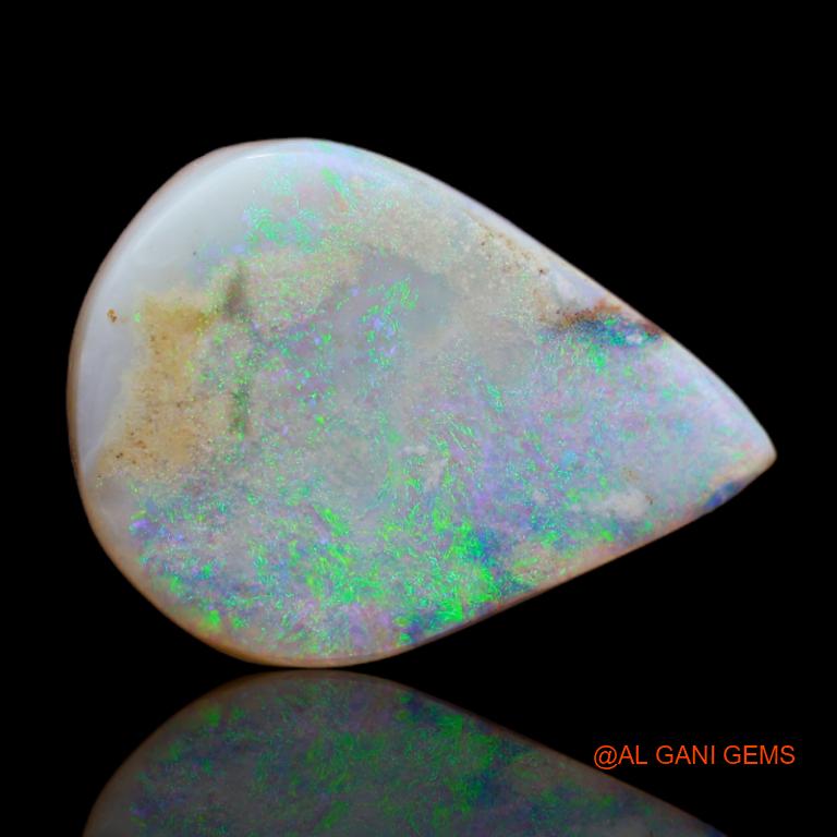 20.50 Cts Natural Australian Fire Opal Pear Cabochon Loose Gemstone For Jewelry 21x16x9 mm A-76