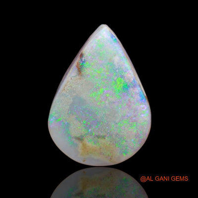 20.50 Cts Natural Australian Fire Opal Pear Cabochon Loose Gemstone For Jewelry 21x16x9 mm A-76