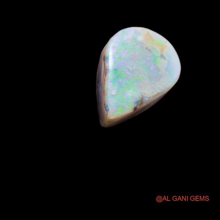 20.50 Cts Natural Australian Fire Opal Pear Cabochon Loose Gemstone For Jewelry 21x16x9 mm A-76