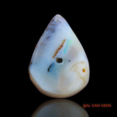 20.50 Cts Natural Australian Fire Opal Pear Cabochon Loose Gemstone For Jewelry 21x16x9 mm A-76