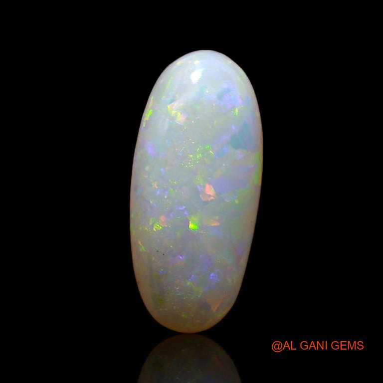 Natural Untreated Fire Opal Loose Gemstone Oval Cabochon From Australia 3.55 Cts 16x7x4 mm A-772