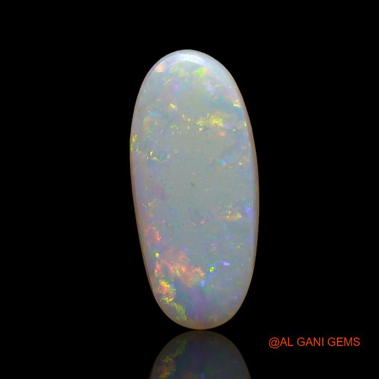 Natural Untreated Fire Opal Loose Gemstone Oval Cabochon From Australia 3.55 Cts 16x7x4 mm A-772