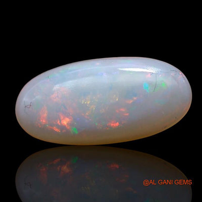 2.65 Cts Unheated Australian Fire Opal Loose Gemstone Oval Cabochon Natural 16x8x3 mm A-773