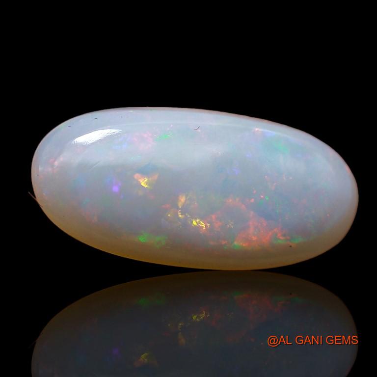 2.65 Cts Unheated Australian Fire Opal Loose Gemstone Oval Cabochon Natural 16x8x3 mm A-773