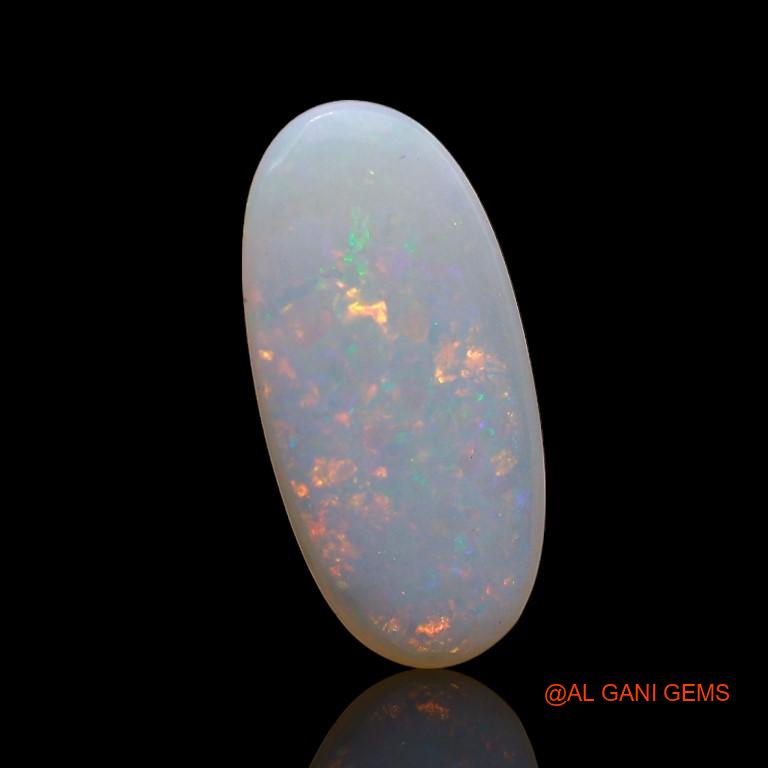 2.65 Cts Unheated Australian Fire Opal Loose Gemstone Oval Cabochon Natural 16x8x3 mm A-773