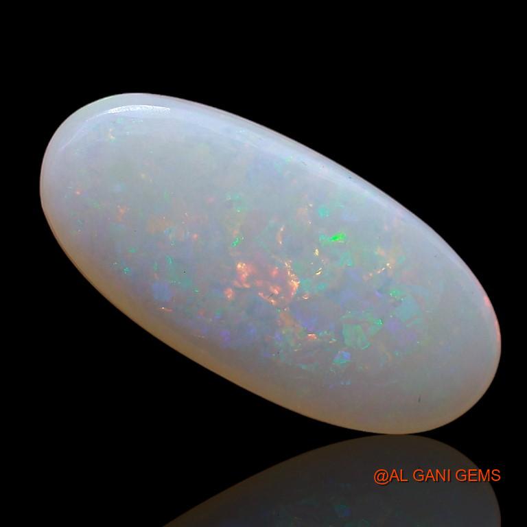 2.65 Cts Unheated Australian Fire Opal Loose Gemstone Oval Cabochon Natural 16x8x3 mm A-773
