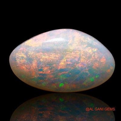 Natural Fire Opal Gemstone 3.10 Cts Loose Fancy Cabochon From Australia 14x8x4 mm A-776