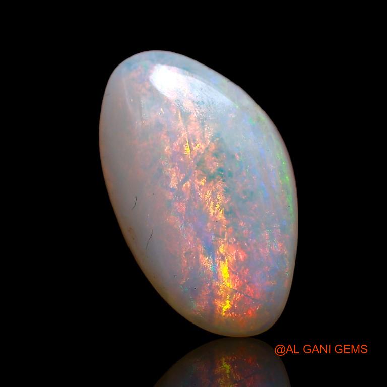 Natural Fire Opal Gemstone 3.10 Cts Loose Fancy Cabochon From Australia 14x8x4 mm A-776