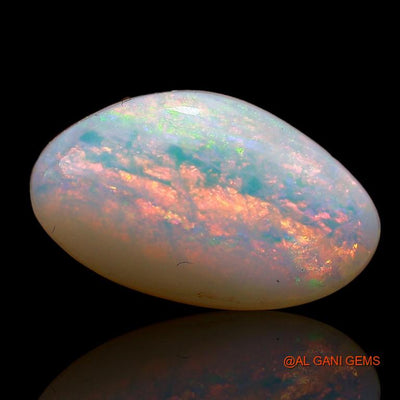 Natural Fire Opal Gemstone 3.10 Cts Loose Fancy Cabochon From Australia 14x8x4 mm A-776