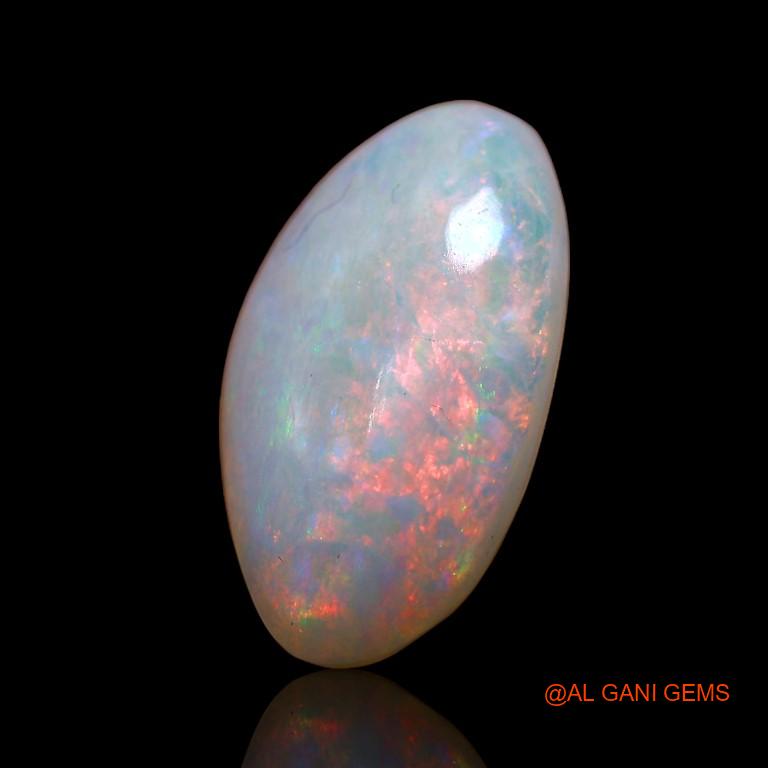 Natural Fire Opal Gemstone 3.10 Cts Loose Fancy Cabochon From Australia 14x8x4 mm A-776