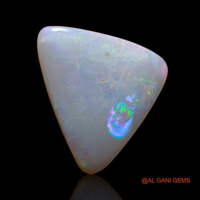 3.55 Cts Unheated Australian Fire Opal Loose Gemstone Trillion Cabochon Natural 15x11x3 mm A-785