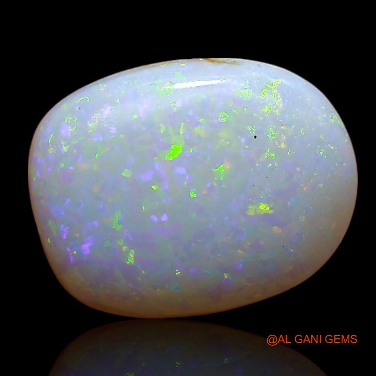Natural Untreated Fire Opal Loose Gemstone Oval Cabochon From Australia 3.15 Cts 12x9x4 mm A-789