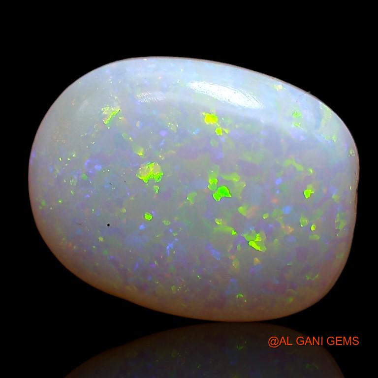 Natural Untreated Fire Opal Loose Gemstone Oval Cabochon From Australia 3.15 Cts 12x9x4 mm A-789