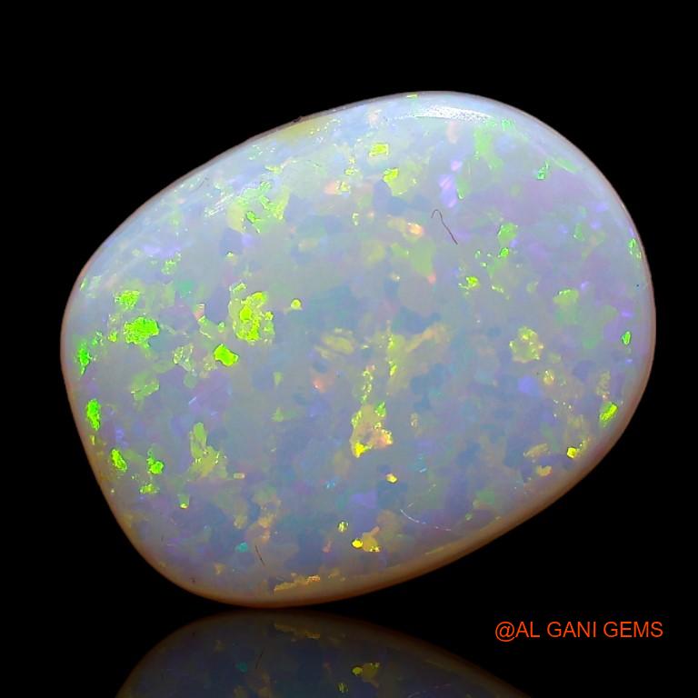 Natural Untreated Fire Opal Loose Gemstone Oval Cabochon From Australia 3.15 Cts 12x9x4 mm A-789