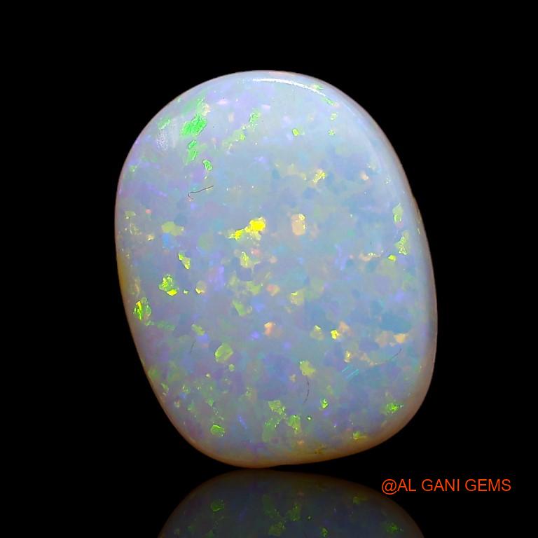 Natural Untreated Fire Opal Loose Gemstone Oval Cabochon From Australia 3.15 Cts 12x9x4 mm A-789