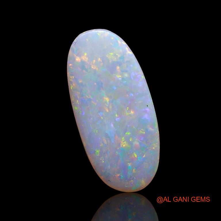2.15 Cts Natural Australian Fire Opal Loose Gemstone Oval Cabochon 16x7x2 mm A-790