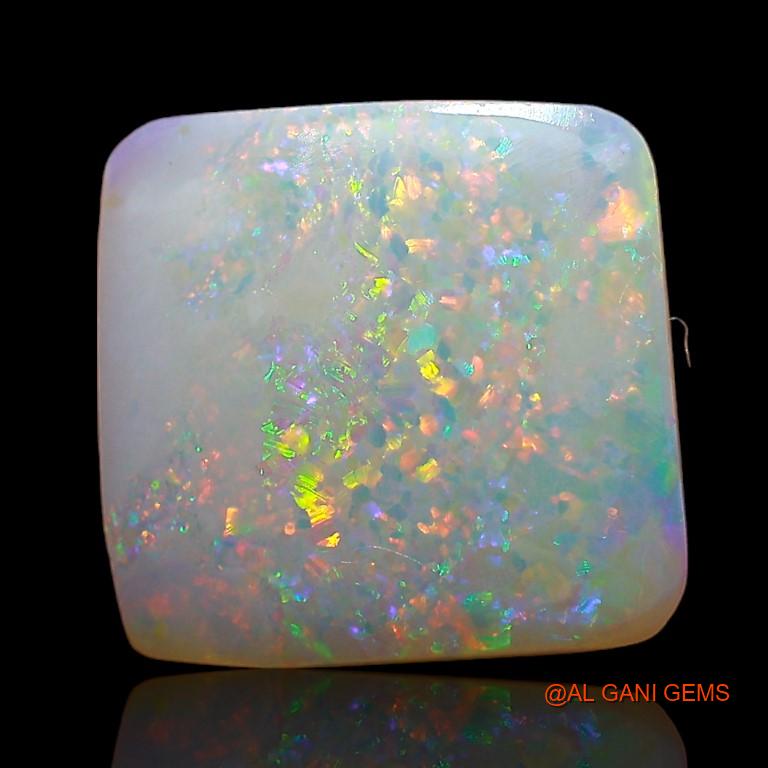 Natural Untreated Fire Opal Loose Gemstone Square Cabochon From Australia 2.95 Cts 11x10x3 mm A-791