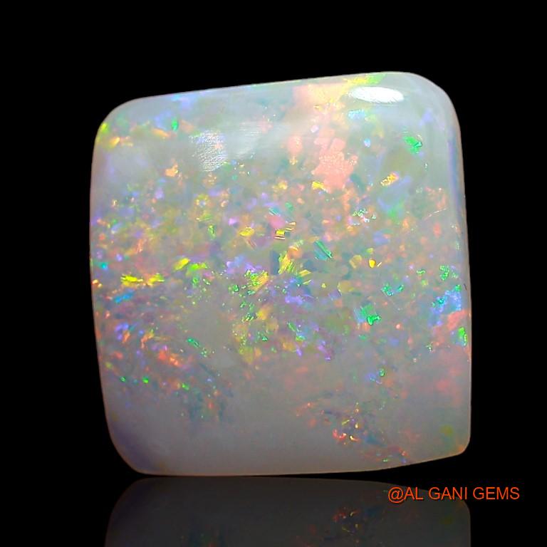 Natural Untreated Fire Opal Loose Gemstone Square Cabochon From Australia 2.95 Cts 11x10x3 mm A-791