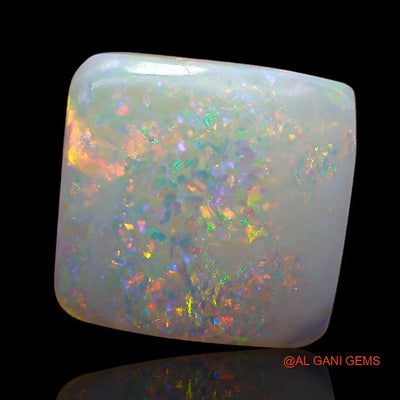 Natural Untreated Fire Opal Loose Gemstone Square Cabochon From Australia 2.95 Cts 11x10x3 mm A-791