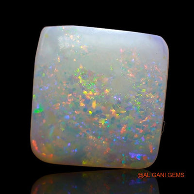 Natural Untreated Fire Opal Loose Gemstone Square Cabochon From Australia 2.95 Cts 11x10x3 mm A-791