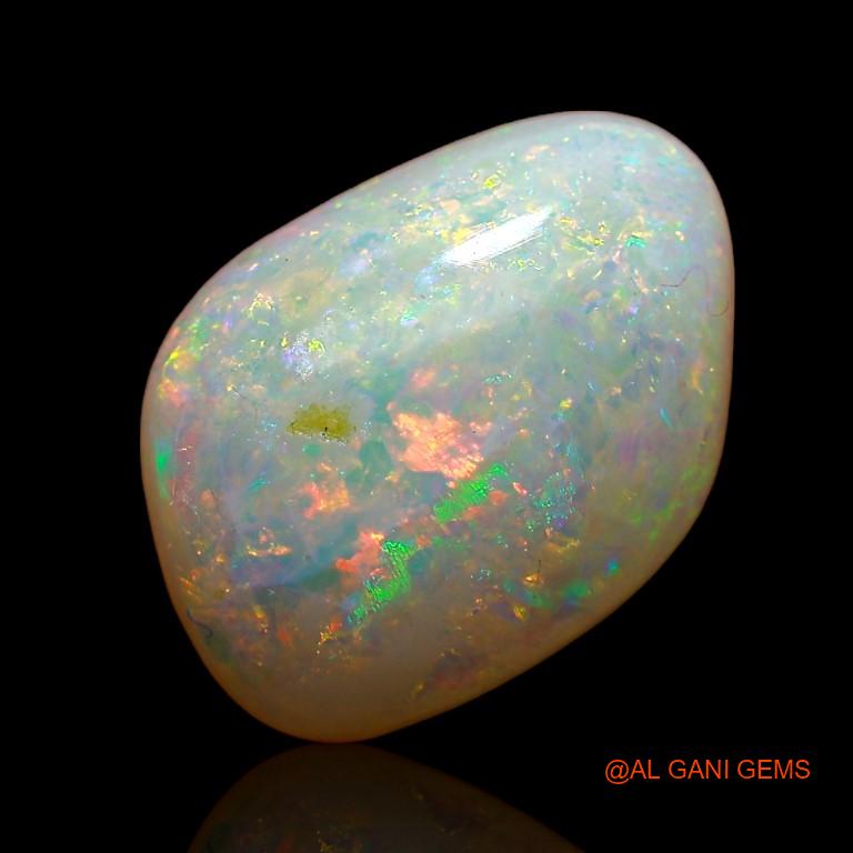 Natural Untreated Fire Opal Loose Gemstone Fancy Cabochon From Australia 3.05 Cts 12x8x4 mm A-792