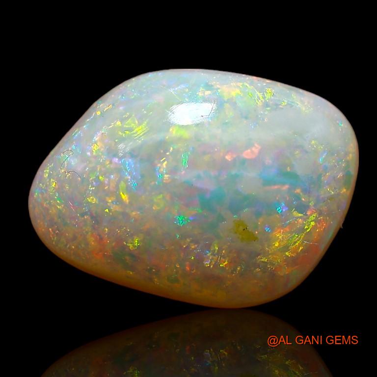 Natural Untreated Fire Opal Loose Gemstone Fancy Cabochon From Australia 3.05 Cts 12x8x4 mm A-792