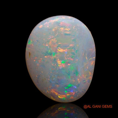 2.45 Cts Unheated Australian Fire Opal Loose Gemstone Fancy Cabochon Natural 13x10x2 mm A-793