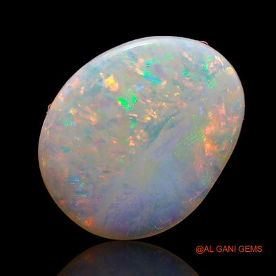 2.45 Cts Unheated Australian Fire Opal Loose Gemstone Fancy Cabochon Natural 13x10x2 mm A-793