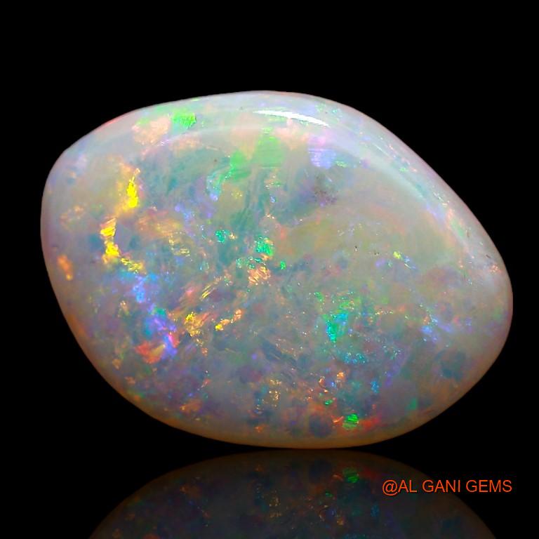 Natural Untreated Fire Opal Loose Gemstone Fancy Cabochon From Australia 2.35 Cts 13x10x2 mm A-794