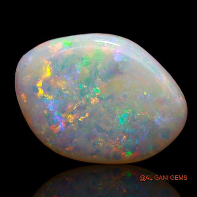 Natural Untreated Fire Opal Loose Gemstone Fancy Cabochon From Australia 2.35 Cts 13x10x2 mm A-794