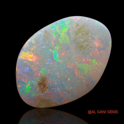 Natural Untreated Fire Opal Loose Gemstone Fancy Cabochon From Australia 2.35 Cts 13x10x2 mm A-794