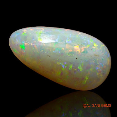 Natural Untreated Fire Opal Loose Gemstone Pear Cabochon From Australia 3.30 Cts 14x7x4 mm A-797