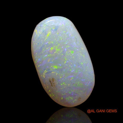 2.40 Cts Unheated Australian Fire Opal Loose Gemstone Oval Cabochon Natural 13x7x3 mm A-798