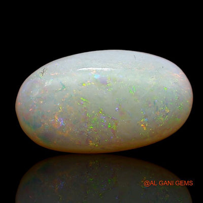 Natural Untreated Fire Opal Loose Gemstone Oval Cabochon From Australia 3.00 Cts 14x8x3 mm A-799