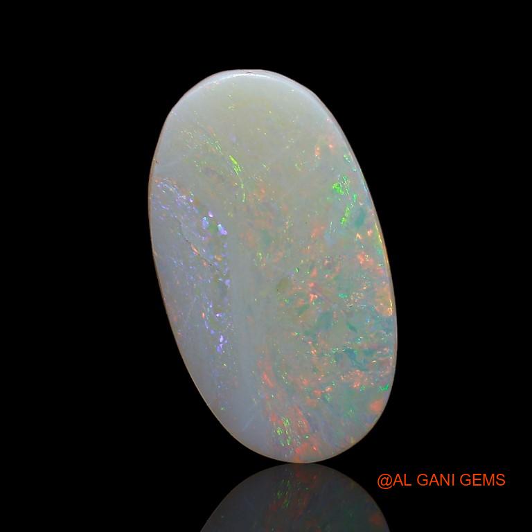 Natural Untreated Fire Opal Loose Gemstone Oval Cabochon From Australia 3.00 Cts 14x8x3 mm A-799