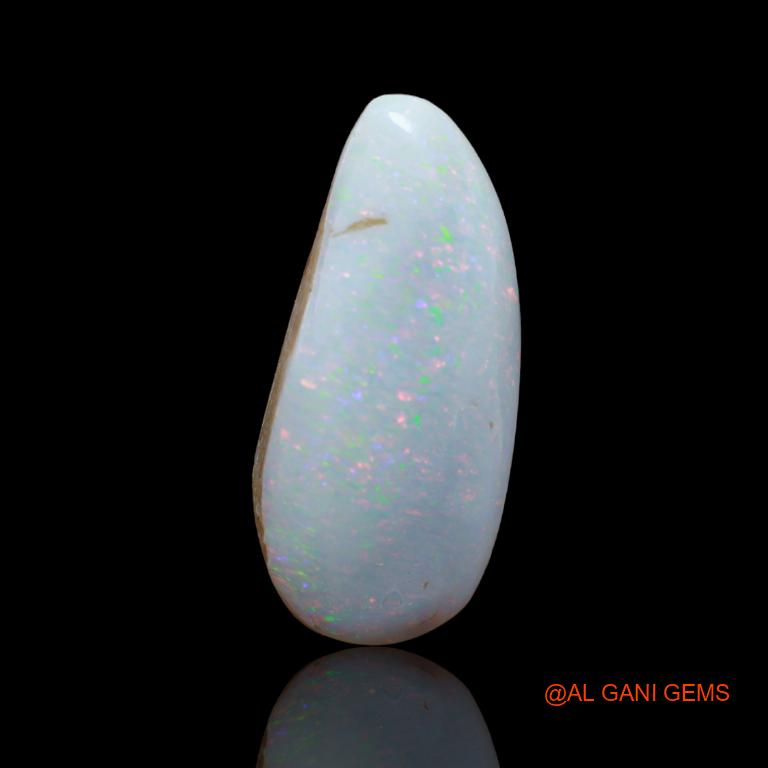 16.90 Cts Natural Australian Fire Opal Loose Gemstone Fancy Cabochon 31x14x7 mm A-79