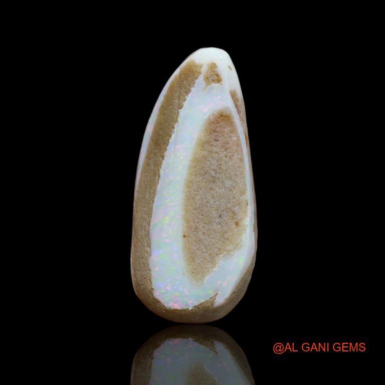 16.90 Cts Natural Australian Fire Opal Loose Gemstone Fancy Cabochon 31x14x7 mm A-79