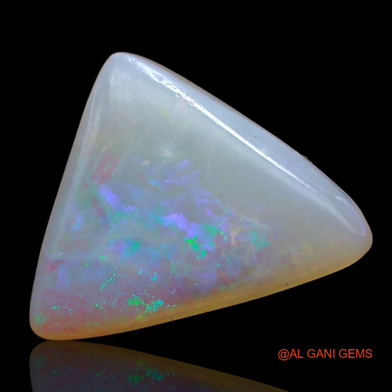 Natural Fire Opal Gemstone 4.20 Cts Loose Trillion Cabochon From Australia 17x13x3 mm A-802