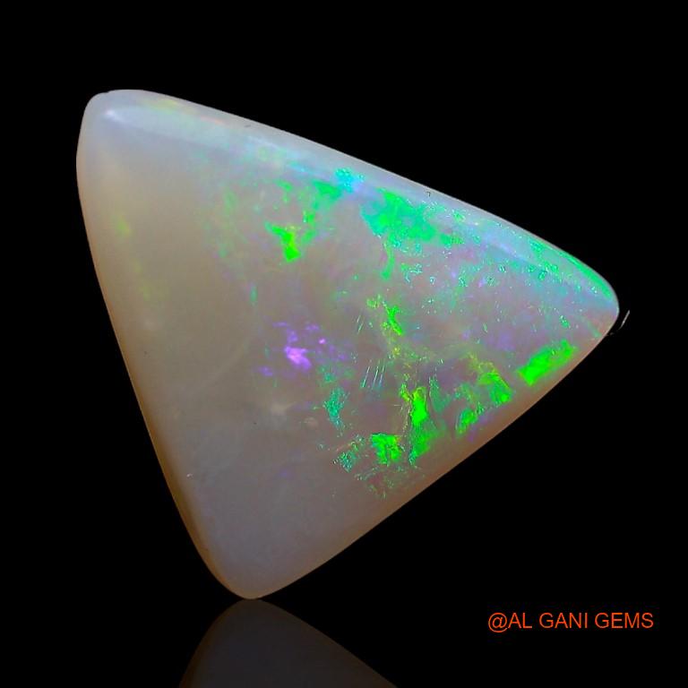Natural Fire Opal Gemstone 4.20 Cts Loose Trillion Cabochon From Australia 17x13x3 mm A-802