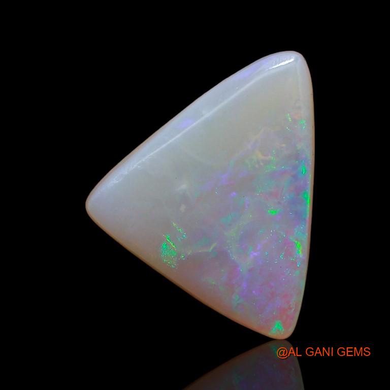 Natural Fire Opal Gemstone 4.20 Cts Loose Trillion Cabochon From Australia 17x13x3 mm A-802