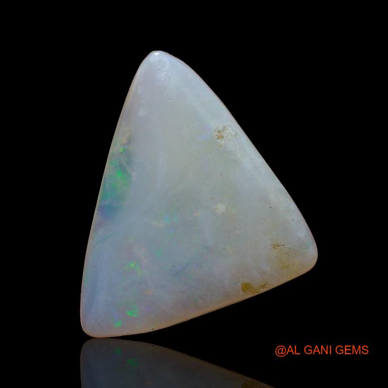 Natural Fire Opal Gemstone 4.20 Cts Loose Trillion Cabochon From Australia 17x13x3 mm A-802