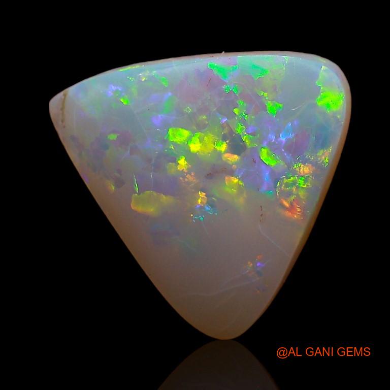 Natural Untreated Fire Opal Loose Gemstone Trillion Cabochon From Australia 3.30 Cts 13x11x4 mm A-804