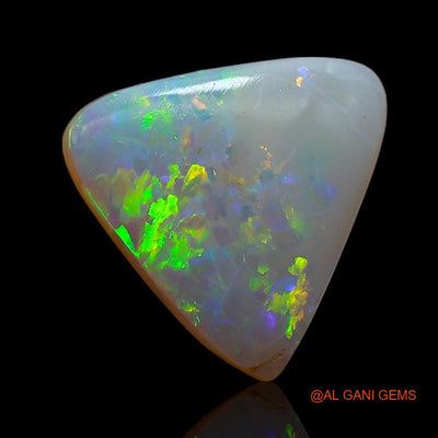 Natural Untreated Fire Opal Loose Gemstone Trillion Cabochon From Australia 3.30 Cts 13x11x4 mm A-804