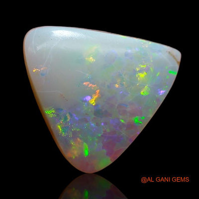 Natural Untreated Fire Opal Loose Gemstone Trillion Cabochon From Australia 3.30 Cts 13x11x4 mm A-804