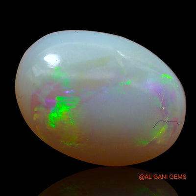Natural Fire Opal Gemstone 5.80 Cts Loose Oval Cabochon From Australia 15x11x4 mm A-805
