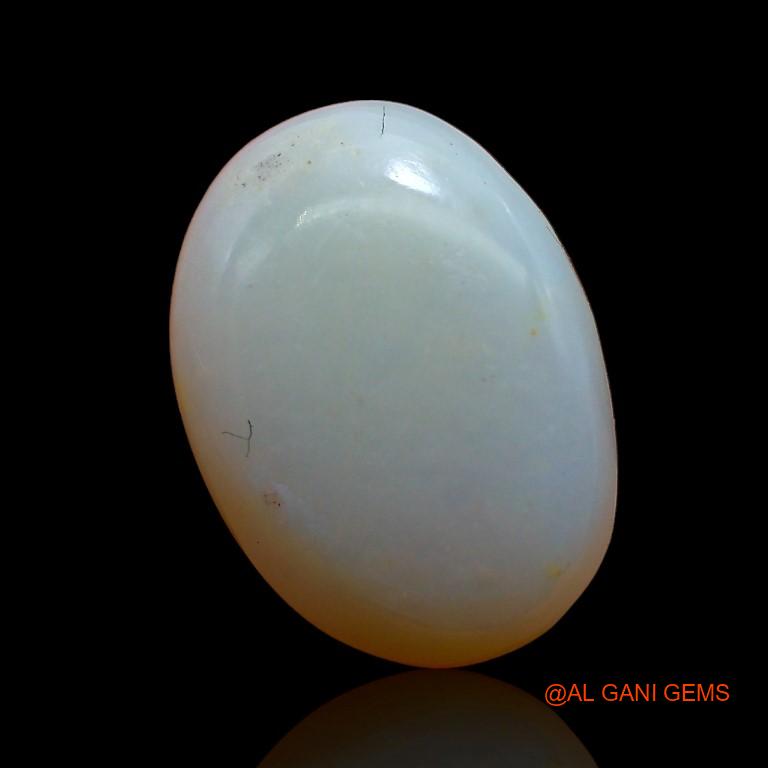 Natural Fire Opal Gemstone 5.80 Cts Loose Oval Cabochon From Australia 15x11x4 mm A-805