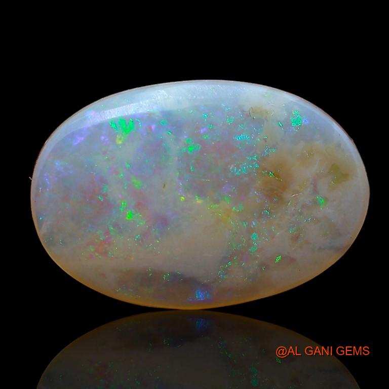 3.65 Cts Natural Australian Fire Opal Loose Gemstone Oval Cabochon 15x10x3 mm A-807