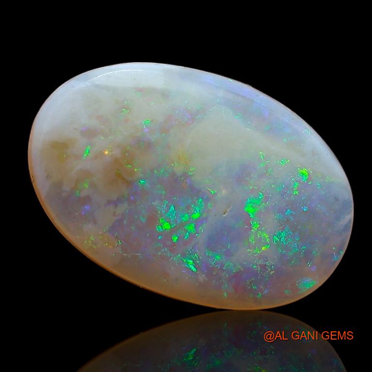 3.65 Cts Natural Australian Fire Opal Loose Gemstone Oval Cabochon 15x10x3 mm A-807
