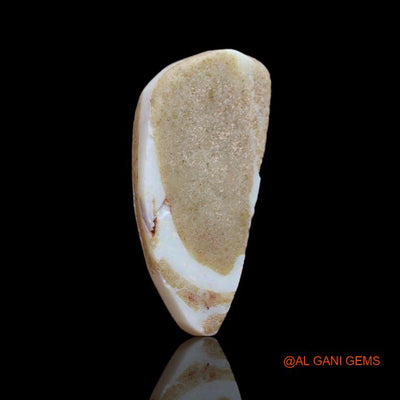 Natural Untreated Fire Opal Loose Gemstone Fancy Cabochon From Australia 14.65 Cts 28x12x7 mm A-80