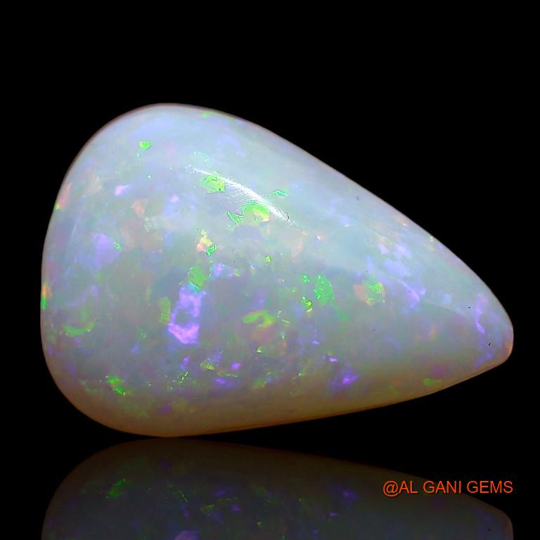 3.40 Cts Natural Australian Fire Opal Loose Gemstone Pear Cabochon 15x10x3 mm A-811